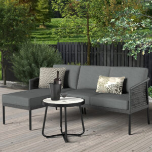 BALCONY SOFA SET 4 SEATER 1 CENTER TABLE SET