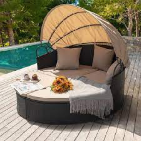 OUTDOOR DAY BED POOL SIDE FURNITURE OUTDOOR LAUNGERS POOL FURNITURE